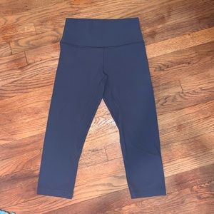 Lululemon cropped align navy blue leggings